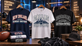 New England Sunday Uniform — fan colorway artwork, navy cream red
