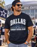 Dallas Sunday Social Club — fan colorway artwork, navy cream silver