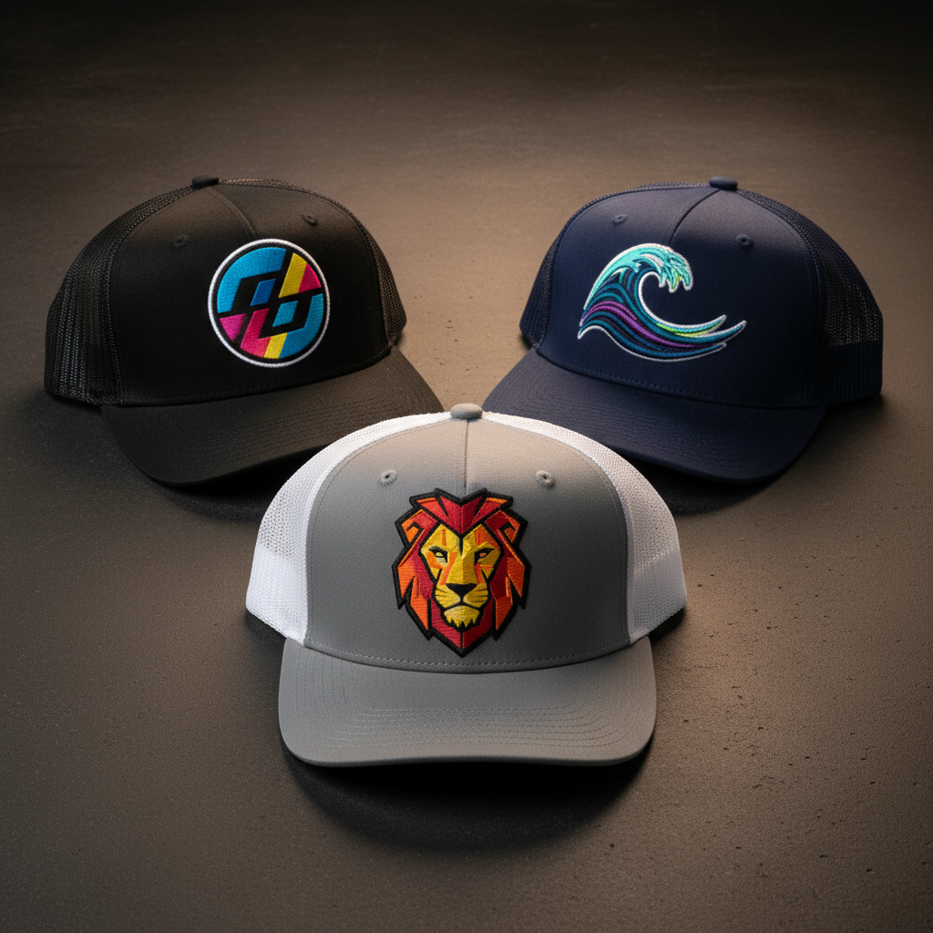 Custom Hat — Variety Flat Lay (No Text)