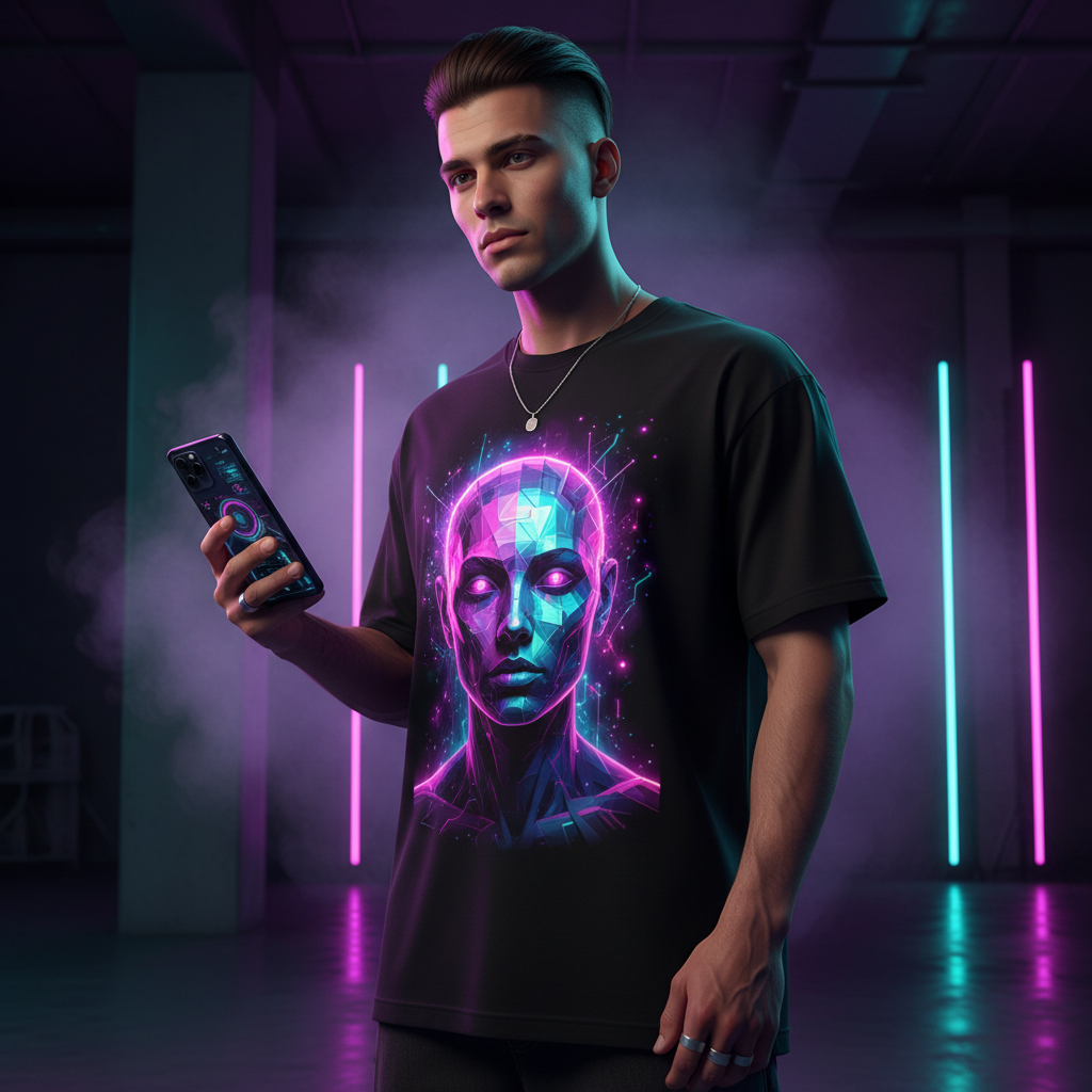 Portrait + Tee Bundle — Lifestyle Shot